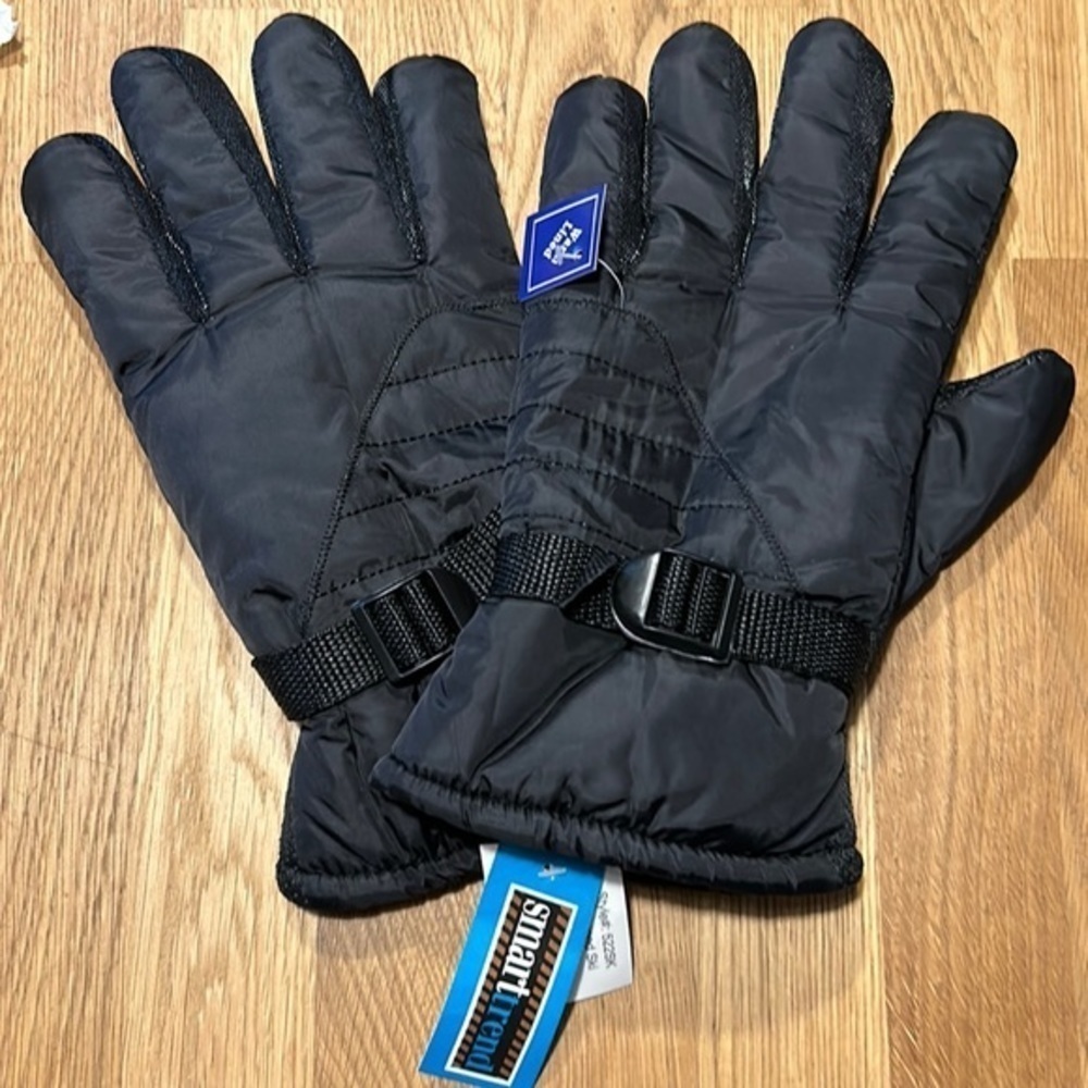 Men’s Smart Trend gloves/ Black/ Fur Lined/ adjustable/polyester/ washable‎